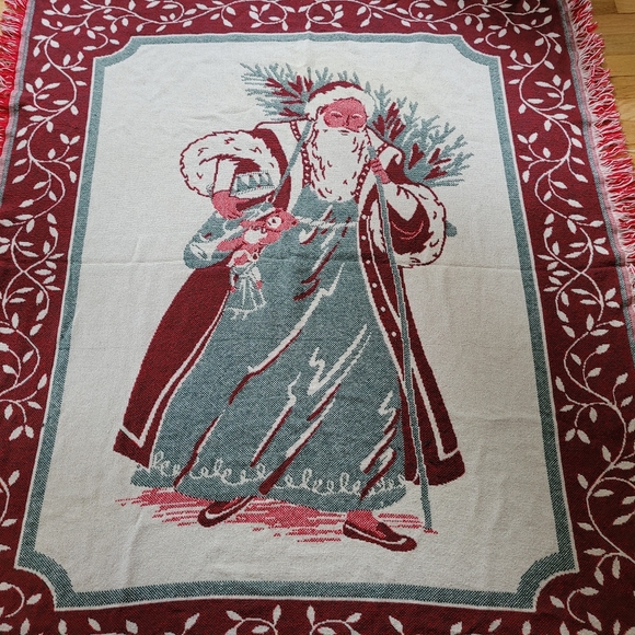 Goodwin Weaver Throw Blanket" Santa Claus" - Picture 2 of 7